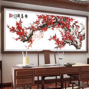 Set za križni šav: pejzažni motiv, platno 11CT, pogodno za dnevni boravak, spavaću sobu i radnu sobu