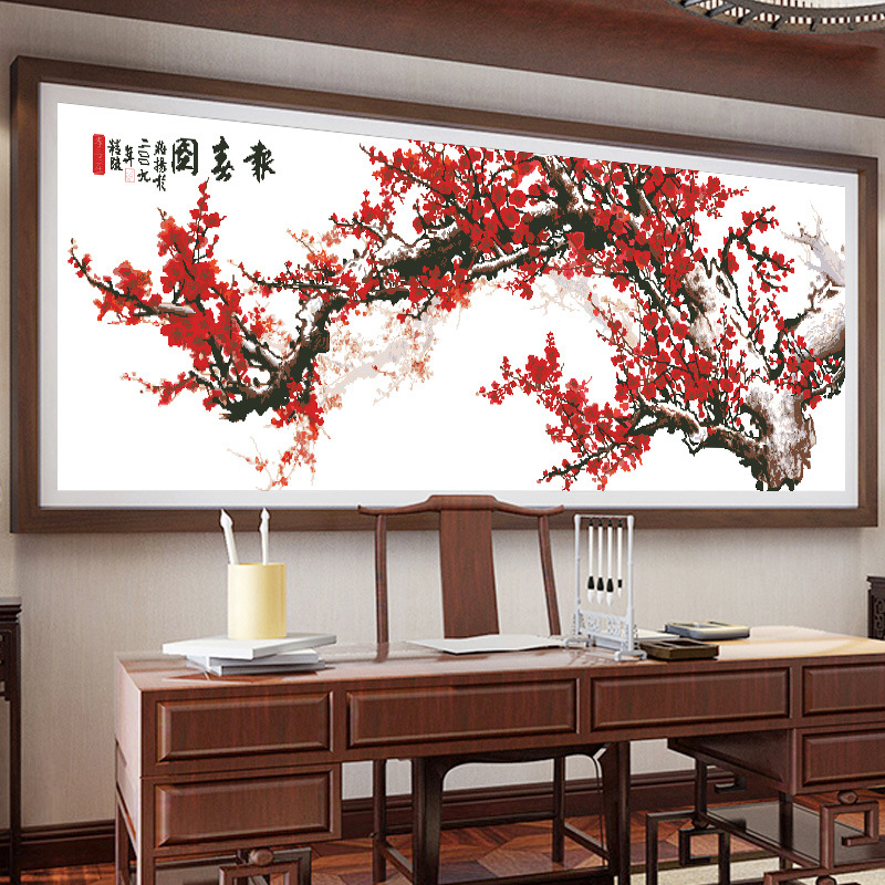 Set za križni šav: pejzažni motiv, platno 11CT, pogodno za dnevni boravak, spavaću sobu i radnu sobu