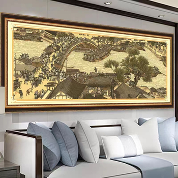 Set križićnog veza – kineska serija stila, Mona Lisa, pamuk; (Dizajn: kineska serija stila; Vrsta križićnog veza: križićni vez; Kategorija veza: set; Podrijetlo: Zhejiang)