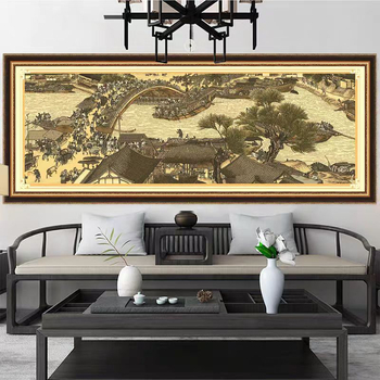 Set križićnog veza – kineska serija stila, Mona Lisa, pamuk; (Dizajn: kineska serija stila; Vrsta križićnog veza: križićni vez; Kategorija veza: set; Podrijetlo: Zhejiang)