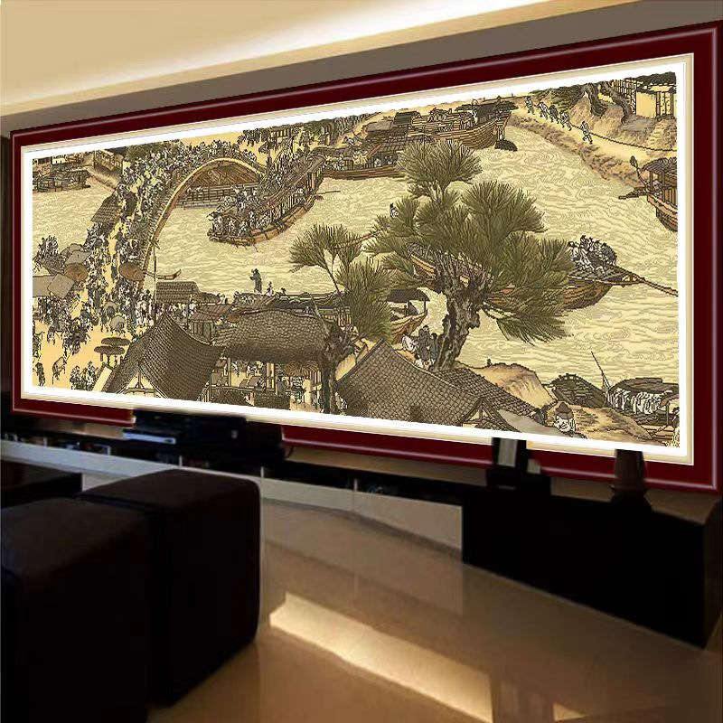 Set križićnog veza – kineska serija stila, Mona Lisa, pamuk; (Dizajn: kineska serija stila; Vrsta križićnog veza: križićni vez; Kategorija veza: set; Podrijetlo: Zhejiang)