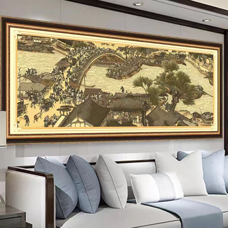 Set križićnog veza – kineska serija stila, Mona Lisa, pamuk; (Dizajn: kineska serija stila; Vrsta križićnog veza: križićni vez; Kategorija veza: set; Podrijetlo: Zhejiang)