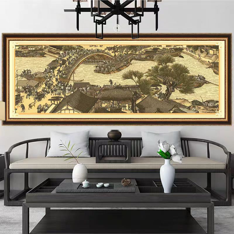 Set križićnog veza – kineska serija stila, Mona Lisa, pamuk; (Dizajn: kineska serija stila; Vrsta križićnog veza: križićni vez; Kategorija veza: set; Podrijetlo: Zhejiang)