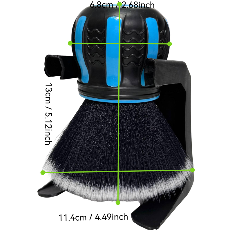 Četka za čišćenje unutrašnjosti automobila - Dexinhao, PP materijal, velika okrugla glava, mekane čekinje, rastavljiva drška
