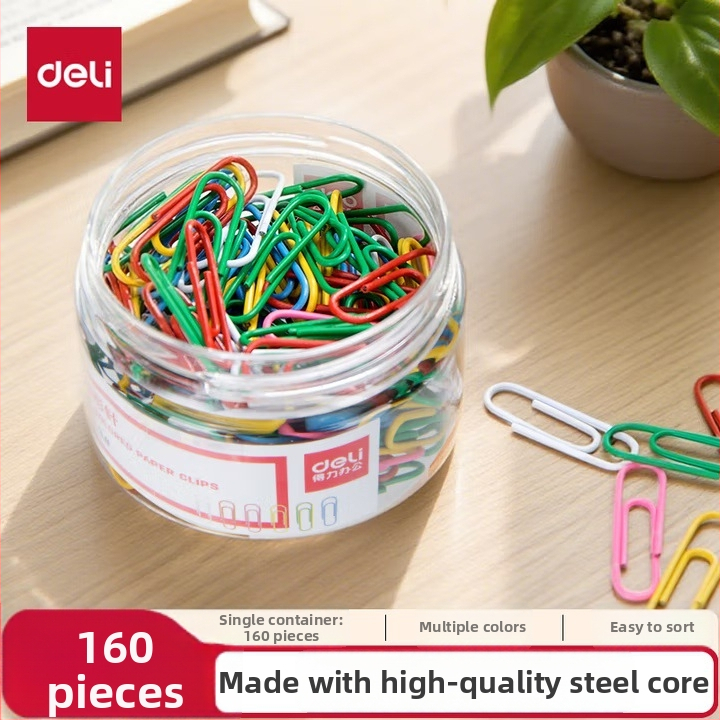 Deli kovové sponky na papier a špendlíky, v krabičke, kancelárske potreby