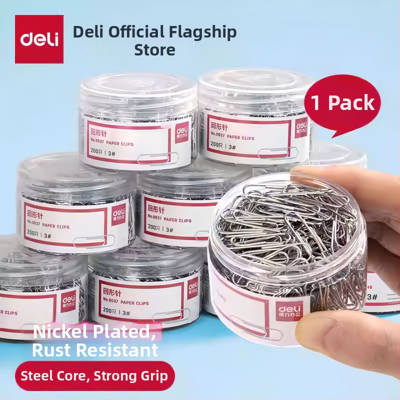 Deli kovové sponky na papier a špendlíky, v krabičke, kancelárske potreby