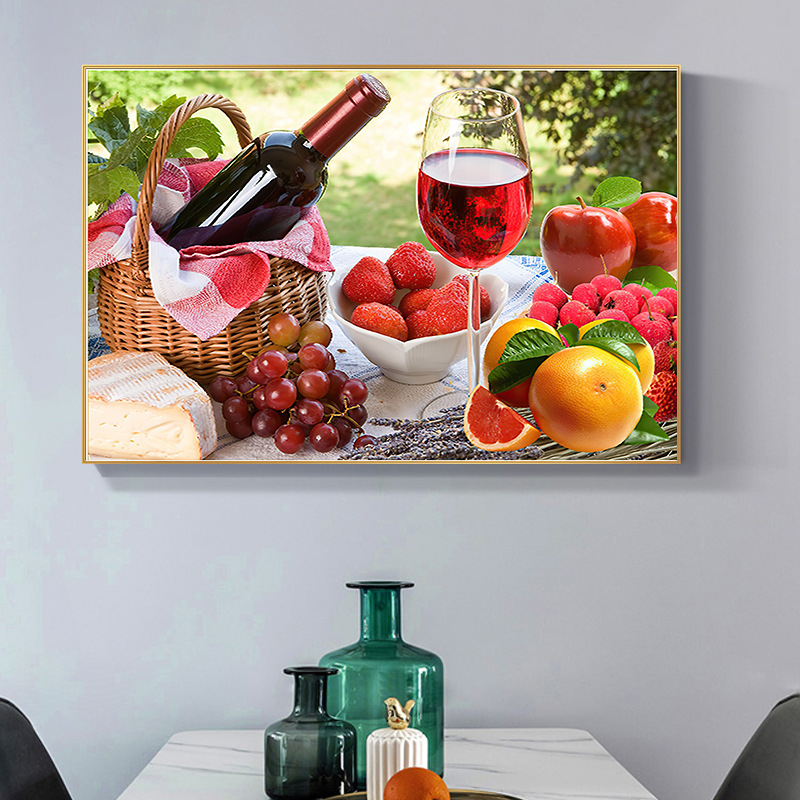 Set za križno šivanje – pejzažni uzorak, pamukovo platno, 9CT, moderni minimalizam, Lanxin