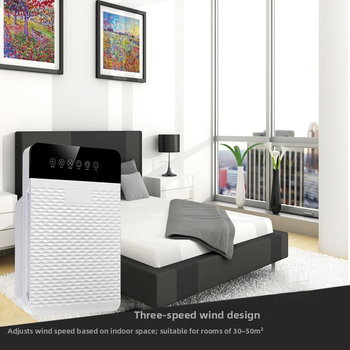 Οικιακός καθαριστής αέρα με αρνητικά ιόντα και UV αποστείρωση, συνθετικό φίλτρο, ροή αέρα 51–150 μ³/ώρα, θόρυβος 36–45 dB, κατάλληλο για 31–40 m², τηλεχειριστήριο