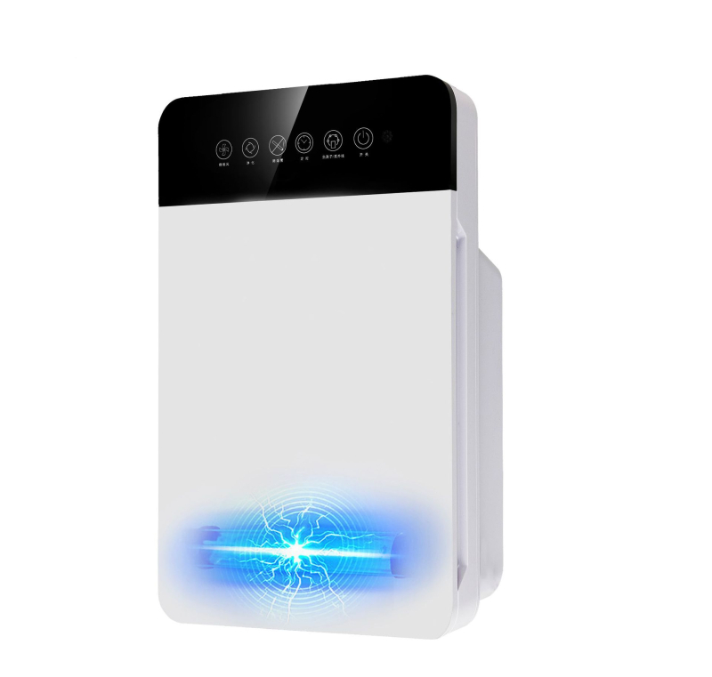 Οικιακός καθαριστής αέρα με αρνητικά ιόντα και UV αποστείρωση, συνθετικό φίλτρο, ροή αέρα 51–150 μ³/ώρα, θόρυβος 36–45 dB, κατάλληλο για 31–40 m², τηλεχειριστήριο