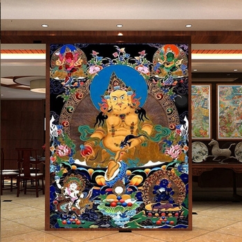 Dijamantni prikaz Thangka Bodhisattva Buddha statua – Nacionalni stil, Križni šav, Marka Meian, Dnevni boravak, Tkano šivanje