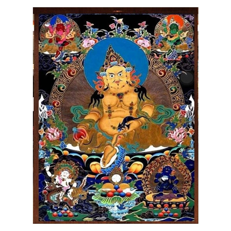 Dijamantni prikaz Thangka Bodhisattva Buddha statua – Nacionalni stil, Križni šav, Marka Meian, Dnevni boravak, Tkano šivanje