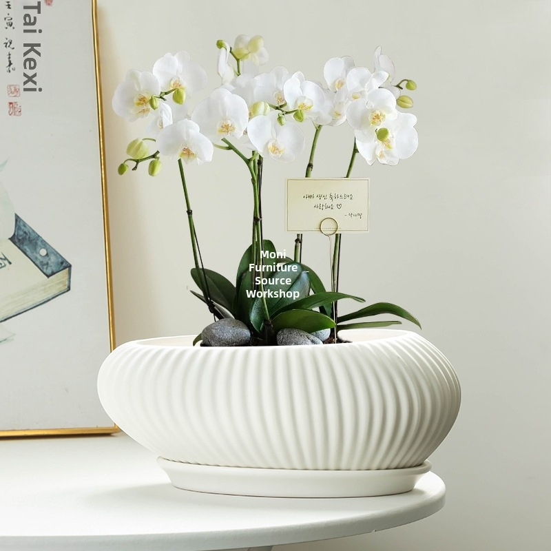 Keramický kvetináč, stojaci na podlahe, čínsky štýl, pre domáce záhradníctvo