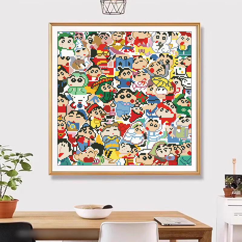 Križni konac kit: crtani stil vezenja na 11CT platnu, uzorak Cartoon/Animation, za dnevnu sobu, spavaću sobu i dječju sobu