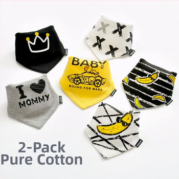 Háziállat számára pamut háromszög sál kartun mintával, sima szövés, nyomtatás, egész éves használatra