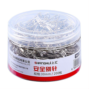 Shanghui kovové bezpečnostné špendlíky na oblečenie – zosilnené, staromódne veľké sponky na papier a štítkové ihly