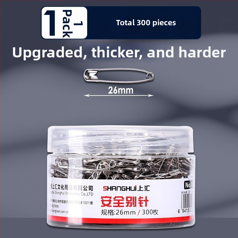 Shanghui kovové bezpečnostné špendlíky na oblečenie – zosilnené, staromódne veľké sponky na papier a štítkové ihly