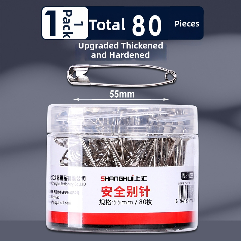 Shanghui kovové bezpečnostné špendlíky na oblečenie – zosilnené, staromódne veľké sponky na papier a štítkové ihly