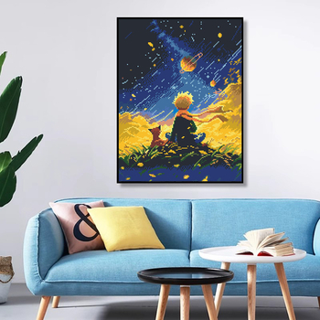 Set za križićno šivanje – crtani stil, uzorak Cartoon/Animation, platno 11CT, za dnevni boravak, spavaću sobu ili restoran