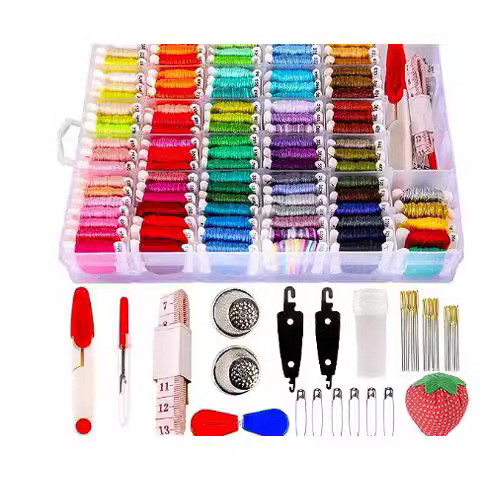 Set alata za križni bod u šivaćoj kutiji, Junzhi, podrijetlo Jinhua, 60 komada, stil veza, prilagodljiva obrada