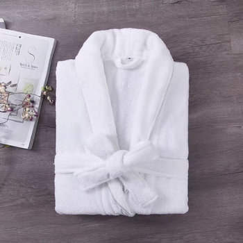 Хотелски халат от памук Cut Velvet, унисекс, 1000–1200 g, combed yarn, hemming