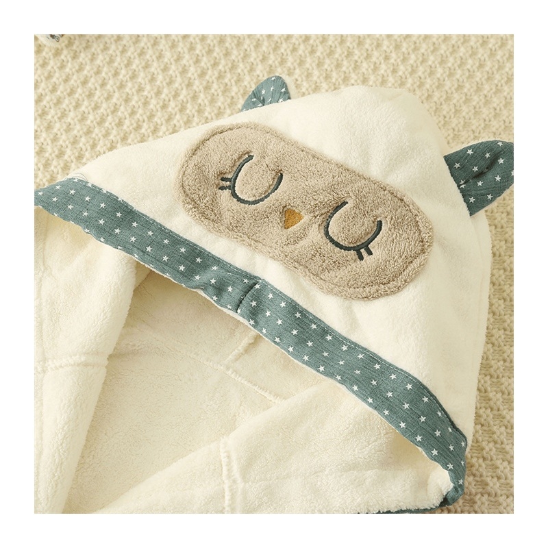 Детски халат за баня — основна материя: зайчева козина, памучна смес, пролетен сезон