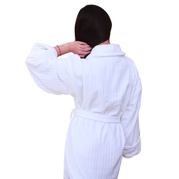 Ogrtač za kupanje, 100% pamuk, debeli i mekani upijajući, unisex, proljeće, s ušivenim logom po narudžbi