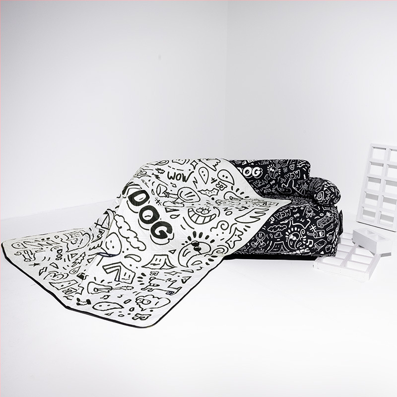 Black Dog vanjska piknik podloga, protuklizna i vodootporna, za 4–6 osoba, težina 3 kg