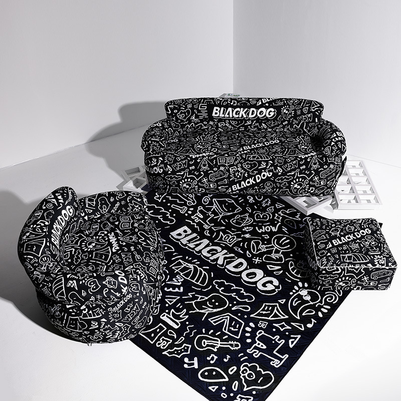 Black Dog vanjska piknik podloga, protuklizna i vodootporna, za 4–6 osoba, težina 3 kg