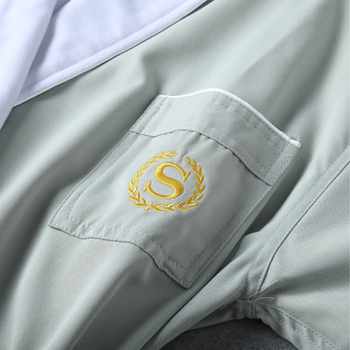 Хотелски халат за четири сезона, двуслоен, абсорбиращ памук, 1100 g, плоско тъкане