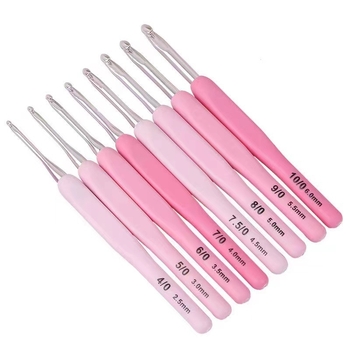 Set igala za pletenje s debelim držalom, gradijentna boja, mekana drška, 8 kom (Brand: Yucheng; Kutija: 100 kom.; Prilagodba dostupna; Stil: minimalistički; Težina: 0,2 kg)