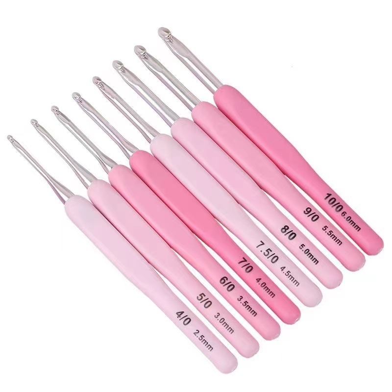 Set igala za pletenje s debelim držalom, gradijentna boja, mekana drška, 8 kom (Brand: Yucheng; Kutija: 100 kom.; Prilagodba dostupna; Stil: minimalistički; Težina: 0,2 kg)