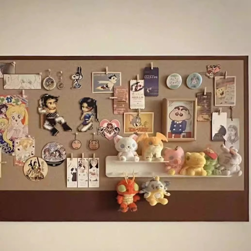 3 az 1-ben falra szerelhető filc-tábla, parafa-tábla és fehér tábla — fúrás nélkül, fotófal, modern művészet, gravírozás és nyomtatás, poliészter rost