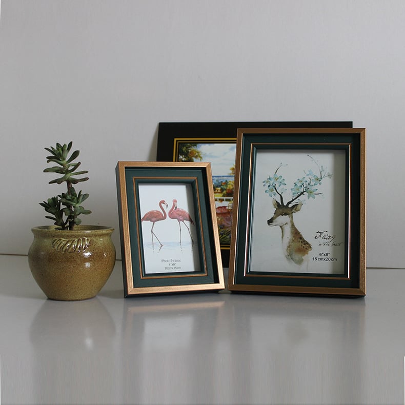 Okvir za fotografije za zid - smola, moderan stil, završni premaz pečene boje