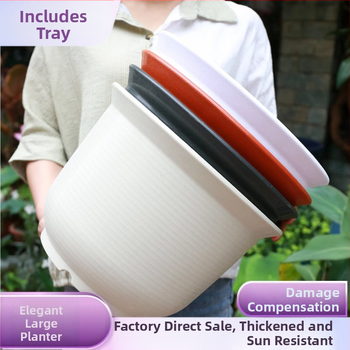 Kvetináč z živice, plastová konštrukcia, na stolné alebo podlažné použitie, nie je ľahko deformovateľný - Exquisite Flowers