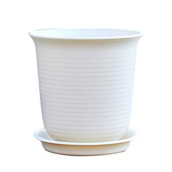 Virágcserép rezin anyagból, öntött műanyag kivitel, asztali vagy padlóra helyezhető használatra, nem könnyen deformálódik - Exquisite Flowers