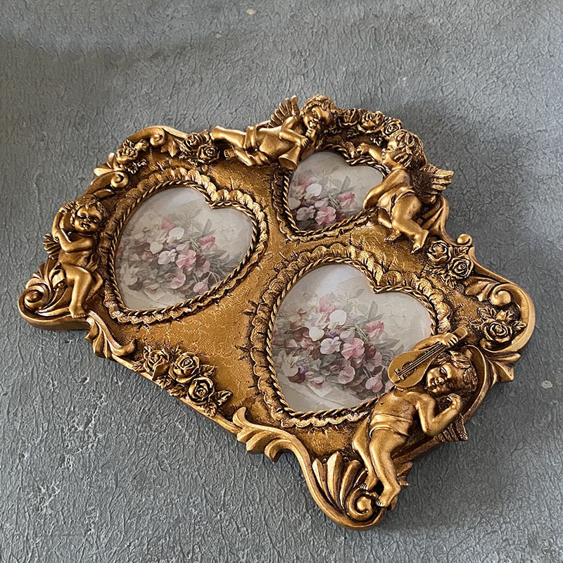 Rama za fotografije od smole za zid, ručno izrađena, europski stil, pogodna za dnevni boravak, spavaću sobu i hodnik