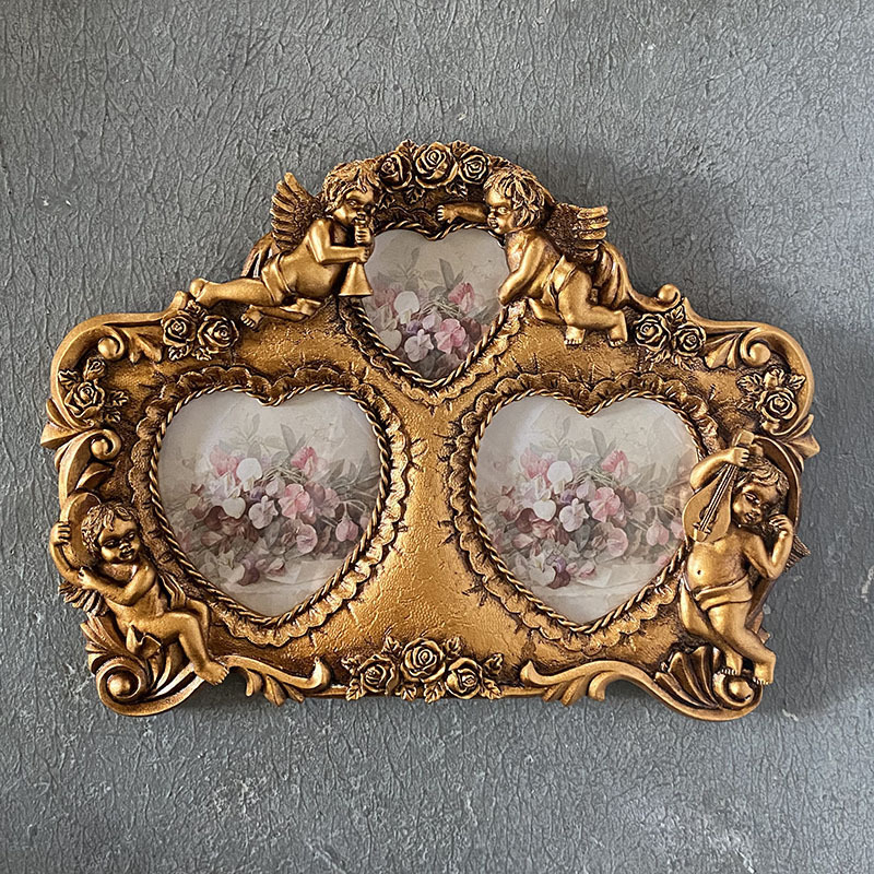 Rama za fotografije od smole za zid, ručno izrađena, europski stil, pogodna za dnevni boravak, spavaću sobu i hodnik