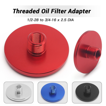 Modificirani spiralni adapter za uljni filter automobila, 1/2-28 do 3/4-16 x 2,5, aluminijska legura