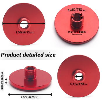 Modificirani spiralni adapter za uljni filter automobila, 1/2-28 do 3/4-16 x 2,5, aluminijska legura