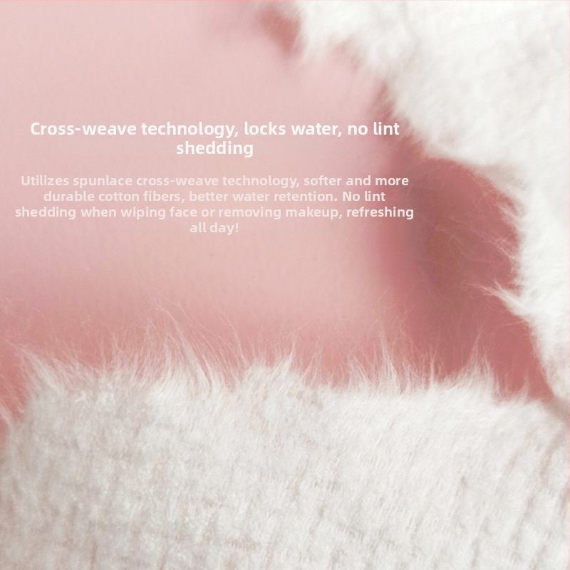 Veľký rol bavlnených utierok na pleť (100% bavlna, 500 g, ploché tkanie, viacvláknové priadze, savosť 0–5 s)