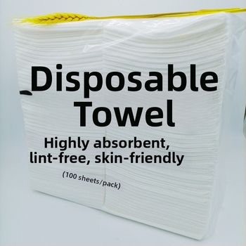 Jednorazová zložená uterka pre kaderníctvo, veľmi savá, bavlna 95 g, perlový vzor, pre krásu a kaderníctvo