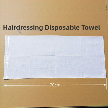 Jednorazová zložená uterka pre kaderníctvo, veľmi savá, bavlna 95 g, perlový vzor, pre krásu a kaderníctvo