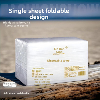 Jednorázové uteráky pre kozmetické salóny, bambusové vlákno, 60 g, 100 kusov, bez chlpov