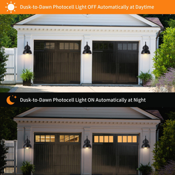 Vanjsko zidno svjetlo - kućište od željeznog umjetničkog dizajna, IP65 vodootporno, 110V, 1000 lm, 3000K, vijek trajanja 50 000 h