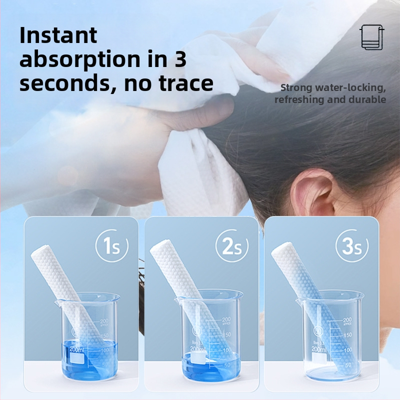 Jednorazové uteráky pre holičstvá a kozmetické salóny — Materiál: regenerovaná celulózová vlákna; Hlavné zložky: vlákna z dreveného pulp vlákna; Vstrebávanie vody: 0–5 s; Výrobný proces: ploché tkanie