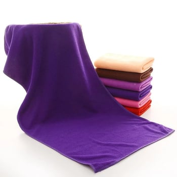 Салонна кърпа за сушене на коса от микрофибър с нано‑суперабсорбция, плоско тъкане, 32 нишки, под 50 g