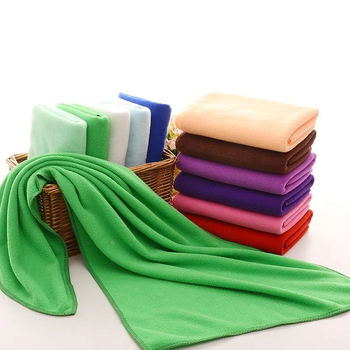 Салонна кърпа за сушене на коса от микрофибър с нано‑суперабсорбция, плоско тъкане, 32 нишки, под 50 g