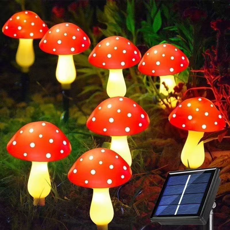 Vanjska LED lampica u obliku gljive, IP67 vodootporna, PVC kućište, 0,5 W, CE certifikat, radno vrijeme 6–12 sati