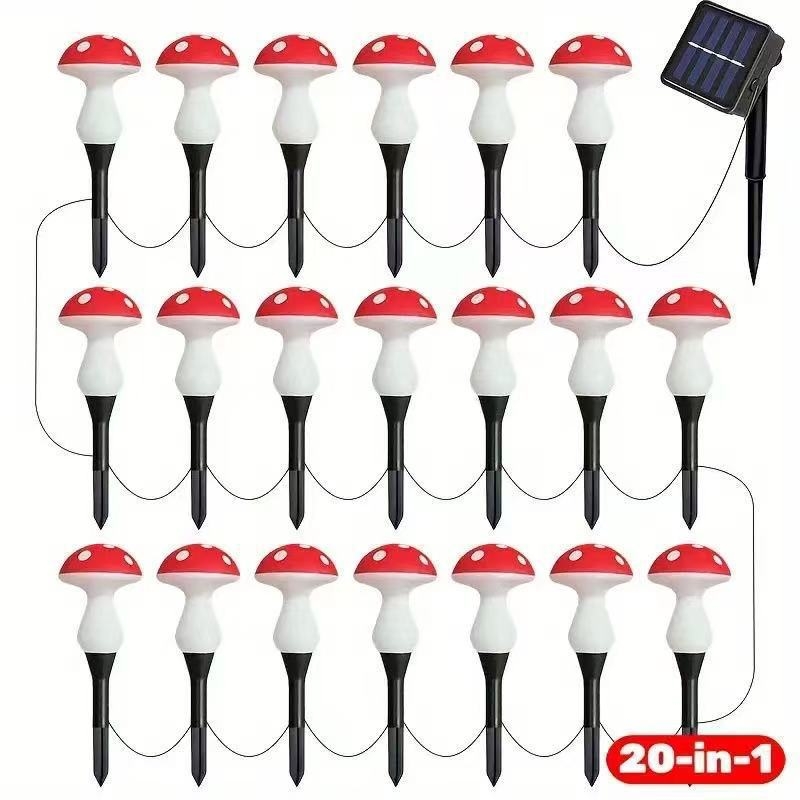Vanjska LED lampica u obliku gljive, IP67 vodootporna, PVC kućište, 0,5 W, CE certifikat, radno vrijeme 6–12 sati