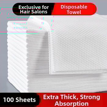 Еднократна кърпа за коса за салони за красота, регенерирано целулозно влакно, влакна от дървесна маса, абсорбция 0-5 сек, проста сплетка, персонализирана обработка